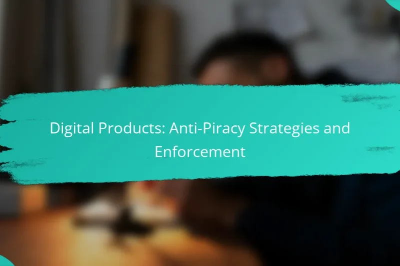 Digital Products: Anti-Piracy Strategies and Enforcement