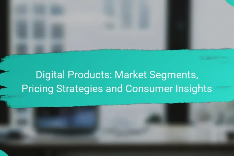 Digital Products: Market Segments, Pricing Strategies and Consumer Insights