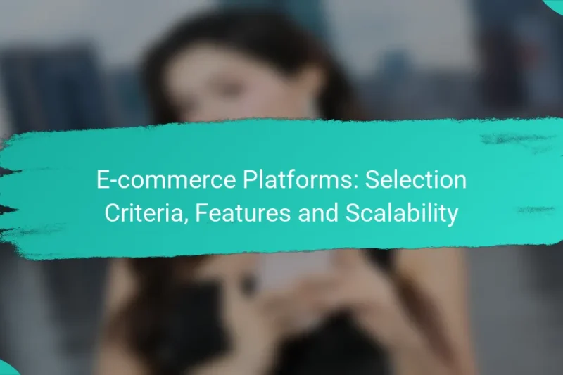 E-commerce Platforms: Selection Criteria, Features and Scalability
